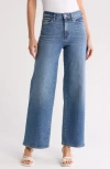 Frame Le Slim High Waist Wide Leg Palazzo Jeans In Bixby