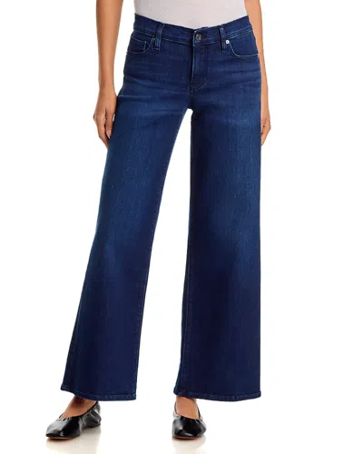 Frame Le Slim Low Rise Palazzo Jeans In Ultraviolet In Blue