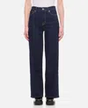 Frame Navy Blue Straight Jeans With Classic Five-pocket Design