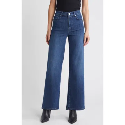 Frame Le Slim Palazzo Straight-leg Jeans In Blue