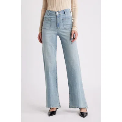 Frame Le Slim Palazzo Bardot Pocket Wide Leg Jeans