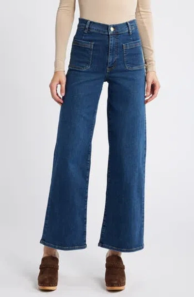 FRAME FRAME LE SLIM PALAZZO BARDOT POCKET WIDE LEG JEANS