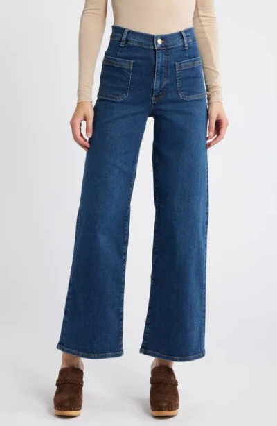 FRAME FRAME LE SLIM PALAZZO BARDOT POCKET WIDE LEG JEANS