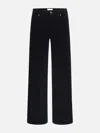 Frame Le Slim Palazzo Corduroy Jeans In Blue