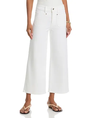 Frame Le Slim Palazzo Crop Harbor Jeans In Au Natural In Neutral