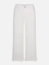 Frame Le Slim Palazzo Crop Jeans In Animal Print