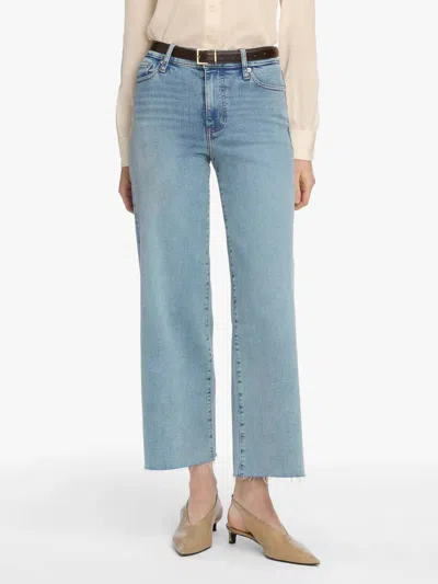 Frame Le Slim Palazzo Crop Jeans In Springs Raw After In Blue