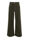 Frame Le Jane Crop Raw After Jeans Stoned Fatigue In Green