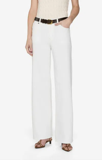 Frame Le Slim Palazzo High Rise Flared Wide-leg Jean In New White