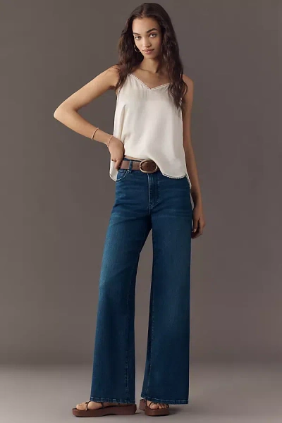 FRAME LE SLIM PALAZZO HIGH-RISE WIDE-LEG JEANS