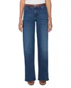 Frame Blue Wide Jeans With Drawstring