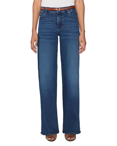 FRAME LE SLIM PALAZZO HIGH RISE WIDE LEG LONG JEANS