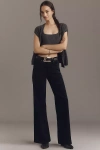 Frame Le Slim Palazzo High-rise Wide-leg Jeans In Black