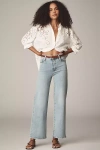 Frame Le Baggy Palazzo High Waist Wide Leg Jeans In Blue
