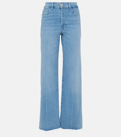 FRAME LE SLIM PALAZZO HIGH-RISE WIDE-LEG JEANS