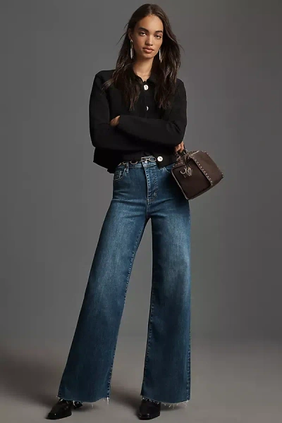 Frame Le Slim Palazzo High-rise Wide-leg Jeans In Blue