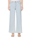 Frame Le Slim Palazzo High Rise Wide Leg Jeans In Feather In Blue