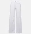 Frame Le Slim Palazzo High-rise Wide-leg Jeans In White