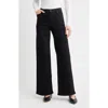 Frame Womens Inkwell Le Easy Wide Flare Flared-leg Mid-rise Recycled-cotton Jeans In Blue