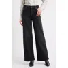 Frame Le Slim Palazzo High Waist Wide Leg Jeans In Black