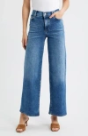 Frame Le Slim Palazzo High Waist Wide Leg Jeans In Blue