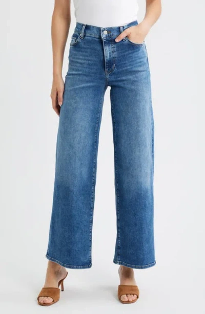 Frame Le Slim Palazzo High Waist Wide Leg Jeans In Blue