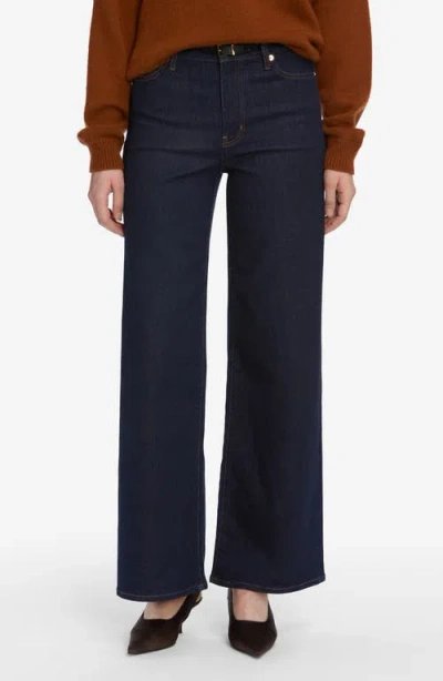 Frame Le Slim Palazzo High Waist Wide Leg Jeans In Blue