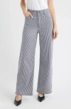 Frame Le Slim Palazzo High Waist Wide Leg Jeans In Blue
