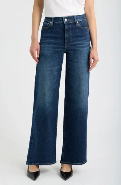 Frame Le Slim Palazzo High Waist Wide Leg Jeans In Blue