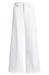 Frame Le Baggy Palazzo High Waist Wide Leg Jeans In White