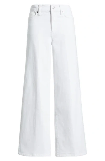 Frame Le Slim Palazzo High Waist Wide Leg Jeans In White
