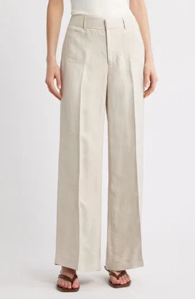 Frame Le Slim Palazzo High Waist Wide Leg Pants In Brown