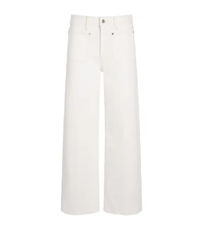 Frame Le Slim Palazzo High-rise Wide-leg Jeans In White