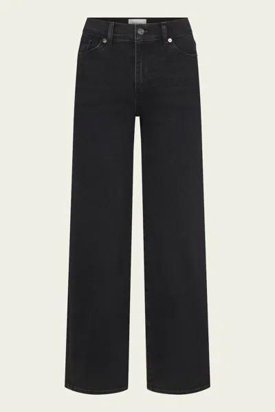 Frame Le Slim Palazzo In Destroyer In Black