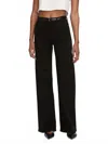 Frame Le Slim Palazzo Jeans In Black In Black