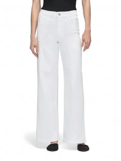 Frame Le Slim Palazzo Jean In Blanc In White