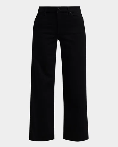 Frame Le Slim Palazzo Jeans In Black