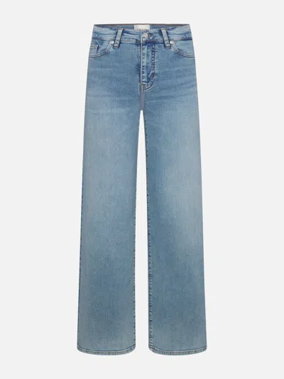 Frame Le Slim Palazzo Jeans In Blue
