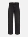Frame Le Slim Palazzo Jeans In Black