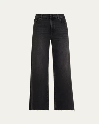 Frame Le Slim Palazzo Jeans In Black