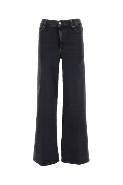 Frame Le Slim Palazzo Jeans In Black