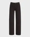 Frame Le Slim Palazzo Jeans In Black