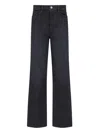Frame Le Sleek High Waist Ankle Straight Leg Jeans In Black