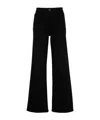 Frame Le Slim Palazzo Wide Leg Jeans In Black