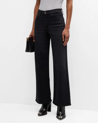 Frame Le Slim Palazzo Jeans In Black