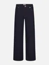 Frame Le Slim Palazzo Pocket Jeans In Blue