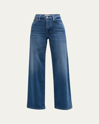 Frame Le Slim Palazzo Jeans In Blue