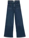 Frame High Waist Flared Leg Jeans In Blue