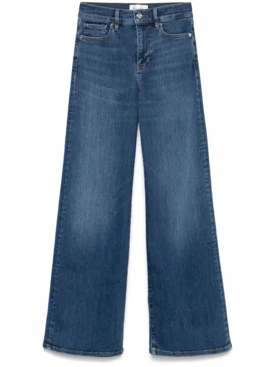 Frame Le Pixie Slim Palazzo High-rise Wide-leg Jeans In Blue