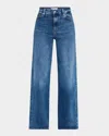 Frame Le Jane High Waist Ankle Straight Leg Jeans In Canals
